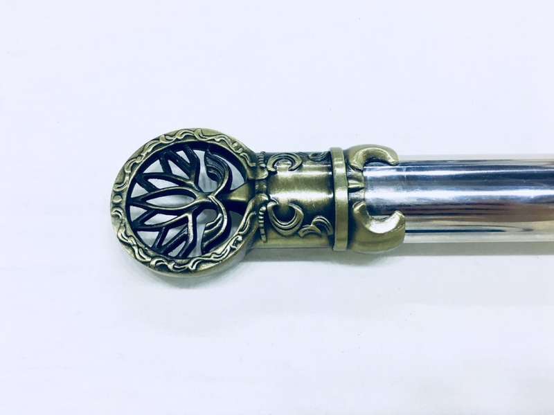 Cool Detachable Double Bladed Bo Staff Two Sword Blade Ninja Staff Sword Steel Metal Baton - Silver