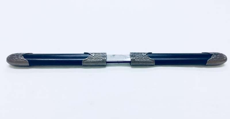 Detachable Double Bladed Knife Staff Two Sword Blade Ninja  Short Sword Steel Metal Baton Dagger