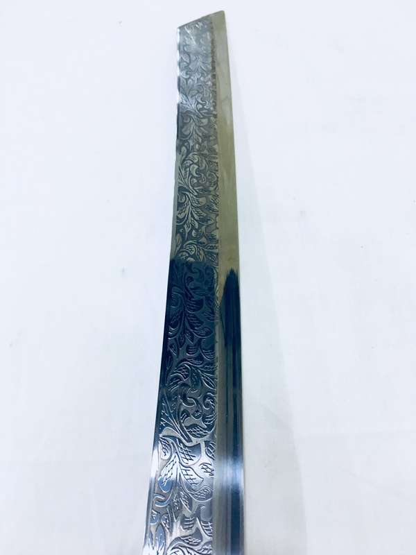 Chinese Broadsword Wushu DADAO Long Handle Sabre Steel Blade Saya Metal Long Sword