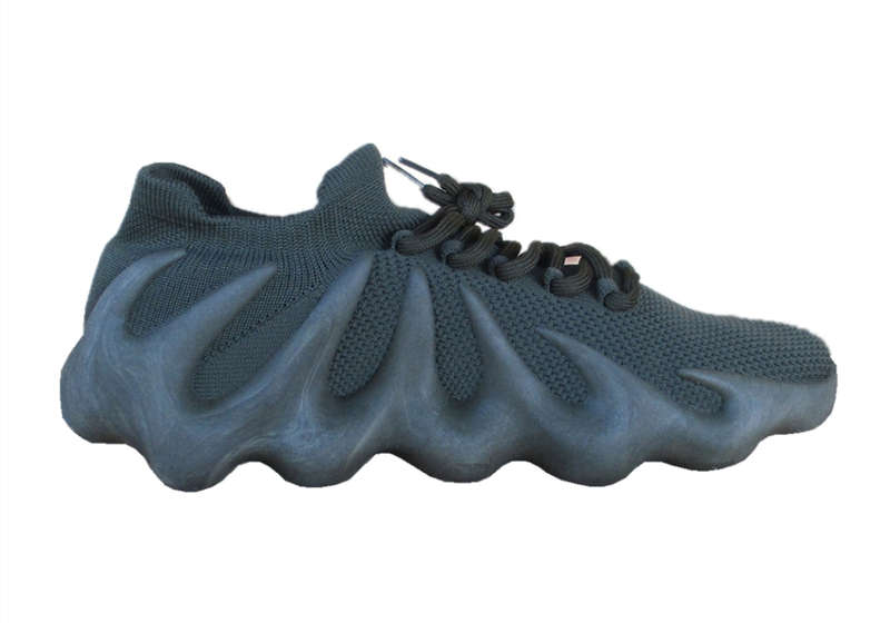 TOTTO Men's Olive Knit Slip-On Shoes with Wavy Sole - Stylish, Comfortable, and Breathable Design