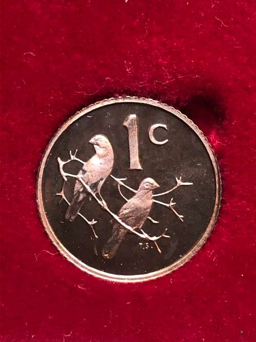 1970 South Africa Partial Proof Coin Set - 50, 20, 10, 5, 2, 1 & 1/2 Cents