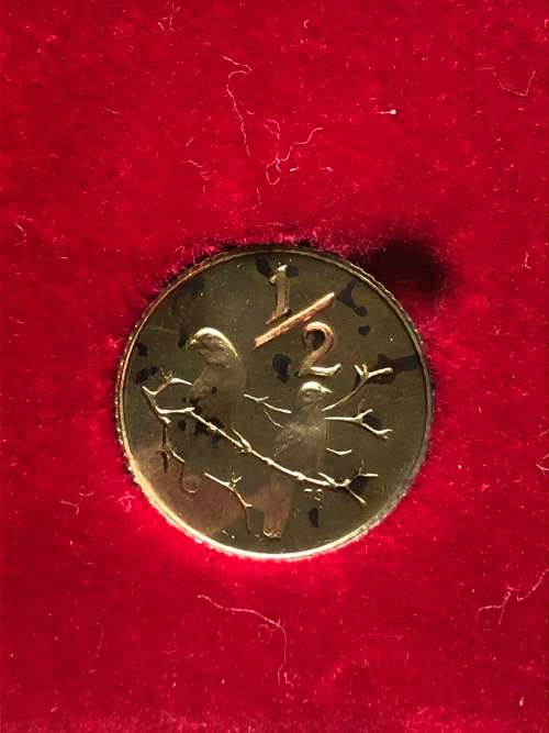 1970 South Africa Partial Proof Coin Set - 50, 20, 10, 5, 2, 1 & 1/2 Cents
