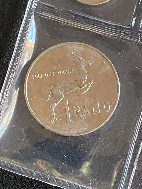 1986 South Africa Uncirculated Coin Set with Nickel R1.