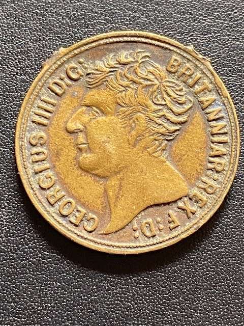 United Kingdom ½ pound (half sovereign), 1823 Counterfeit
