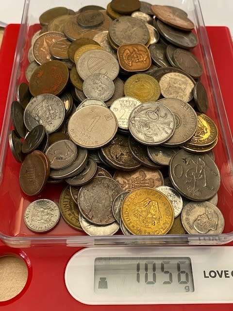 World Mix Lot - 1,056 kg of world mixed coins