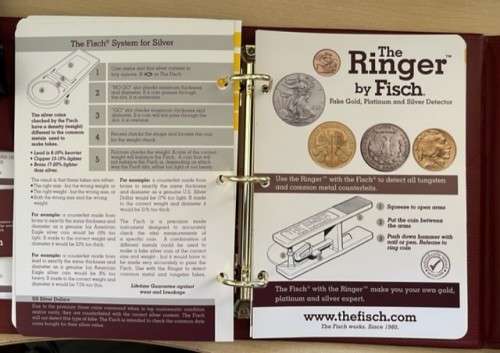 The FISCH Fake Gold, Platinum & Silver Detector + FISCH Ringer. Like new condition.