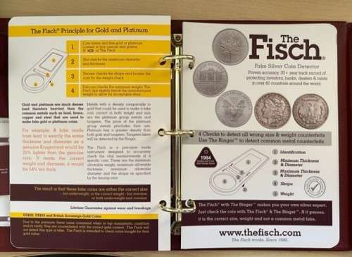 The FISCH Fake Gold, Platinum & Silver Detector + FISCH Ringer. Like new condition.