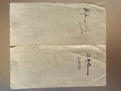 1931 issued Cheques in Sequential numbers.