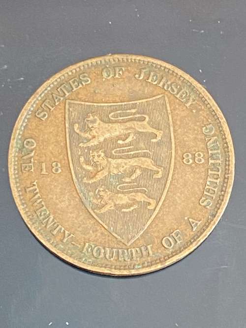 1888, Jersey 1/24 shilling
