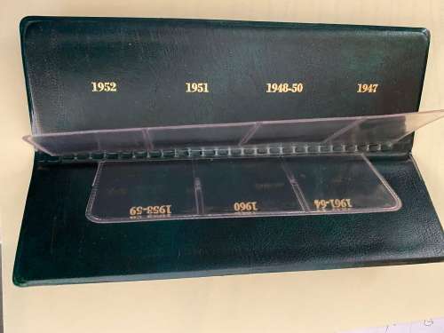 Complete Type Set holder for SOUTH AFRICA SILVER R1s from 1965-1974
