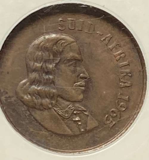 1965 AFRIKAANS 1 Cent. RARE COIN. NGC graded MS63BN