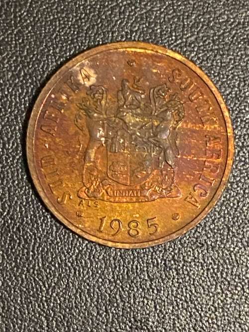 1985 RSA 1 cent with beautiful toning