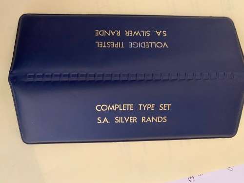 Complete Type Set holder for SOUTH AFRICA SILVER R1s from 1965-1974