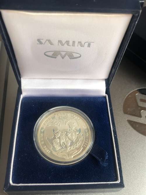 1994 R1 Protea Silver coin. Conservation