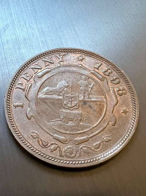 1898 ZAR Penny. Mintage 262,830