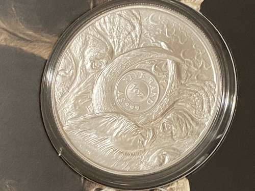 ***The Big 5 `Buffalo` 2021, R5 One Ounce Fine Silver. Limited Mintage 15000 in original packaging**