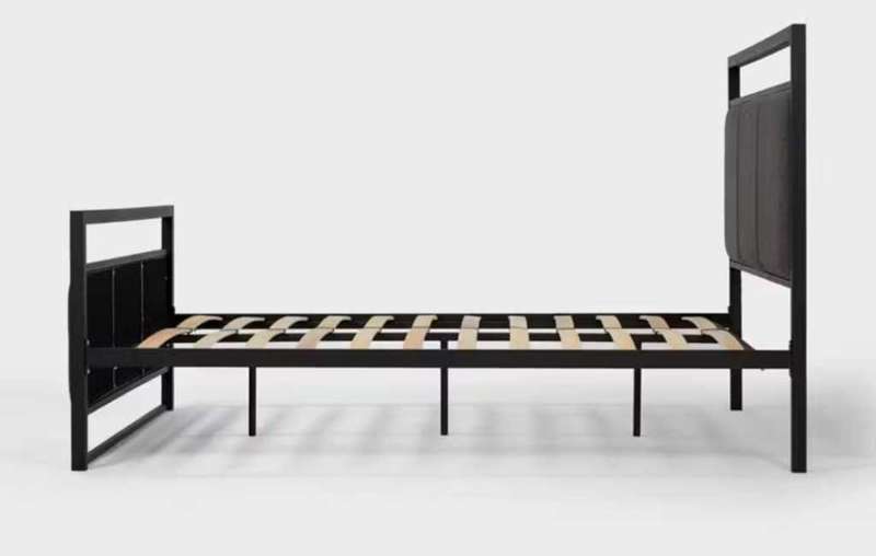 Cielo Lara Contemporary Metal Bed base (Queen Size)