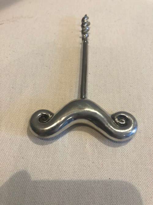 CARROL BOYES WAVE PEWTER CORK SCREW