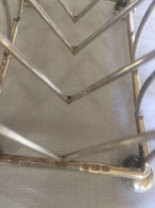 Solid silver toast racks