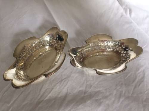 Solid silver sweet dishes