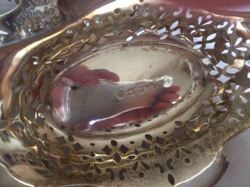 Solid silver sweet dishes