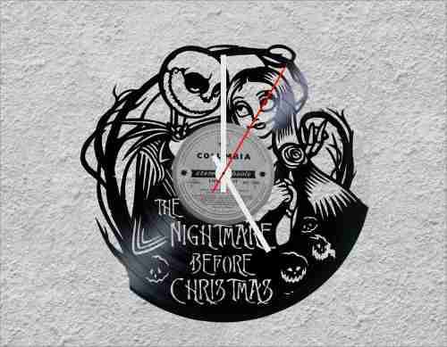 The nightmare before Christmas LP Vinyl Clock