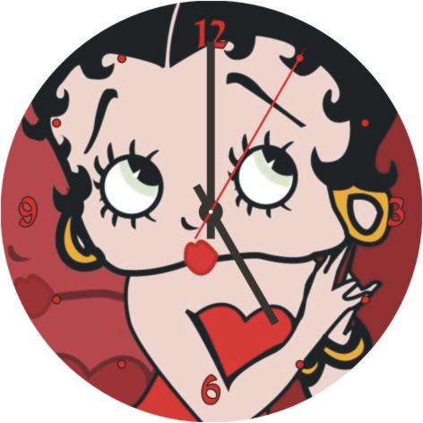 Betty Boop CD Clock