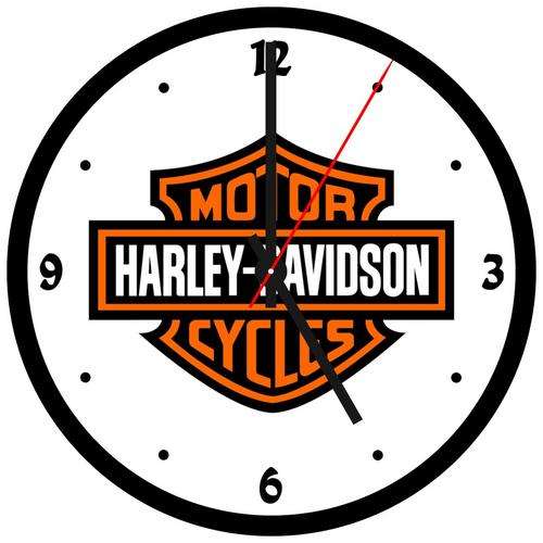 Harley Davidson Record Clock