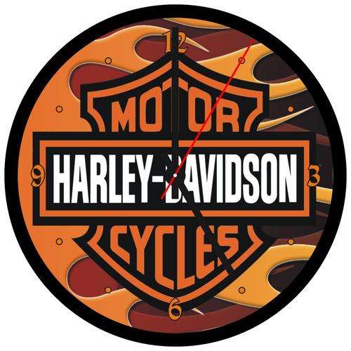 Harley Davidson Record Clock
