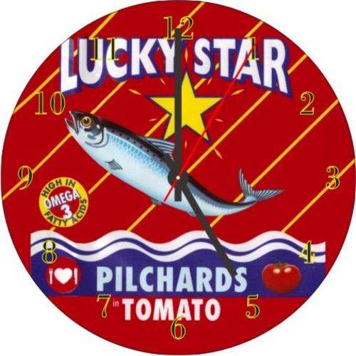 Lucky Star Pilchards CD Clock