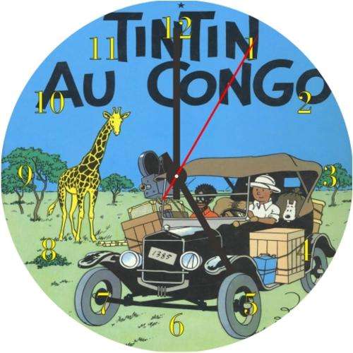 TINTIN CD Clock