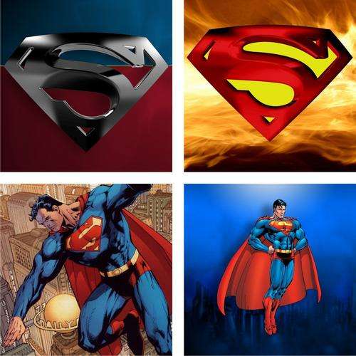 Superman Magnetic Coaster Set (4 pc)