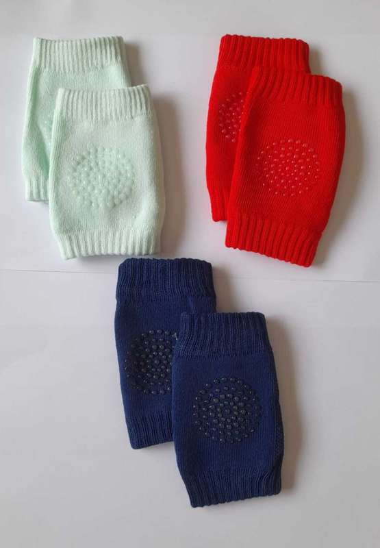 Baby Crawling Anti-Slip Knee Pads - 3 pairs