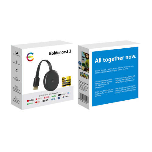 Google Chromecast Wireless Wi-Fi Display Dongle goldencast
