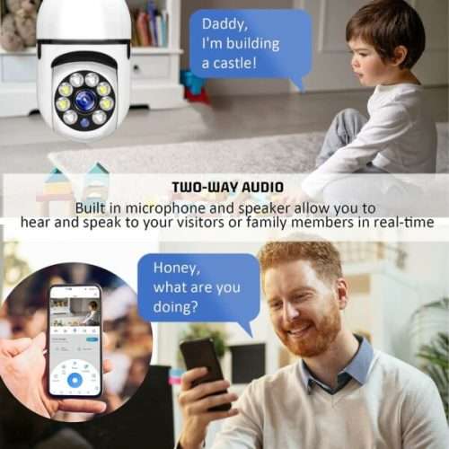 Wifi 360° Bulb Panaromic Camera YCC365 Plus App