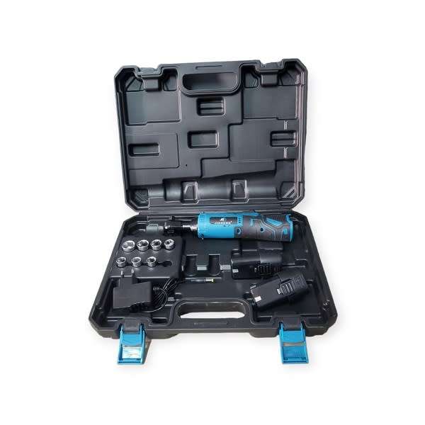 Cordless Electric Ratchet Wrench With 2 x 12V 4500mah Battery