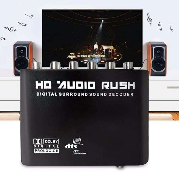 HD Audio Rush, Digital Sound Decoder Converter 5.1 Channel