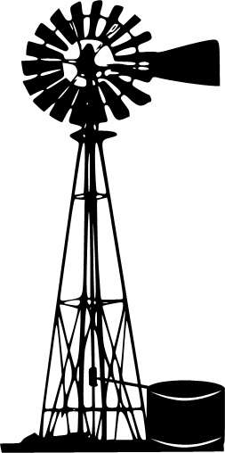 ## VINYL WALL ART WINDMILL ##
