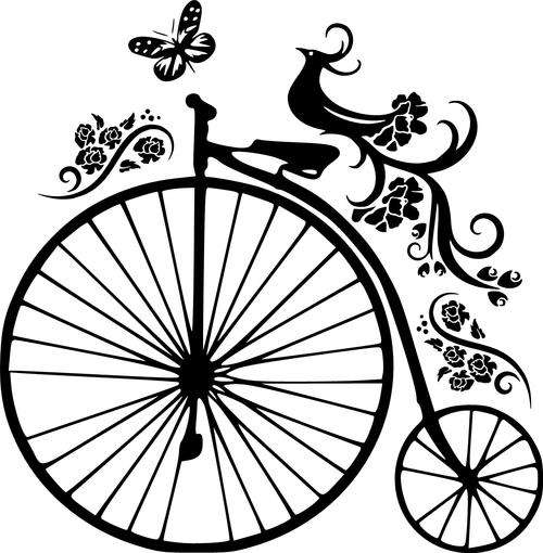## VINYL WALL ART  PENNY FARTHING ##