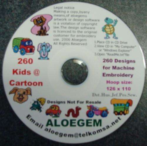 ##260 Kids @ Cartoon Embroidery Designs##