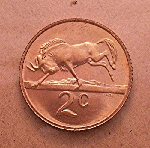1987 S.AFRICA Bronze 2c ( ( PROOF ) )