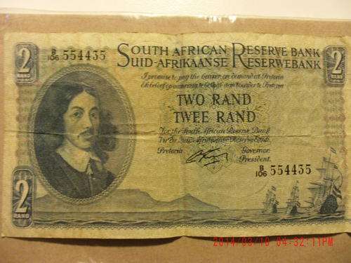 G Rissik First Issue Two Rand Replacement