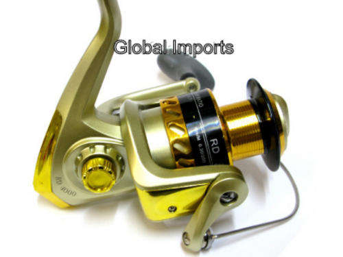 (Gold) Spinning Reel RD5000 + Extra Spool Crazy R1 Start