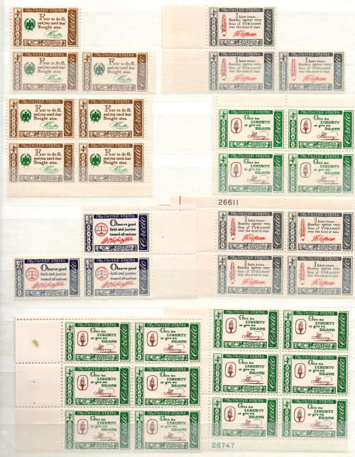 USA Page Mint Lots- United States of America