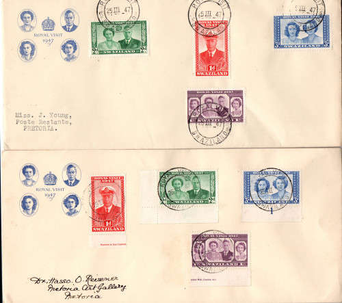 Album Clearance Swaziland FDC Royal Visit 1947