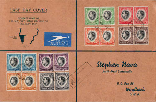 Album Clearance South West Africa Coronation of George V FDC