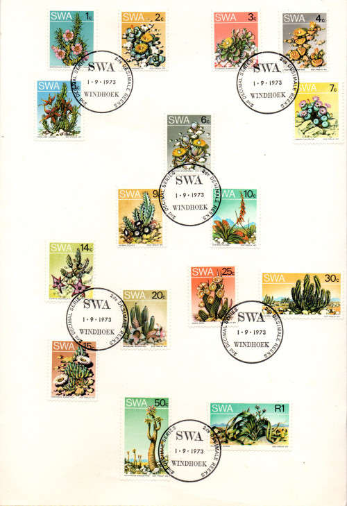 Album Clearance South West Africa 1973 2nd (second) Decimal Definitive Series FDC