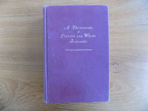 A dictionary of English and Welsh surnames