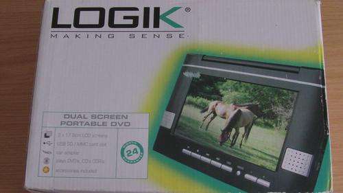 Logic Dual Screen Portable DVD Player