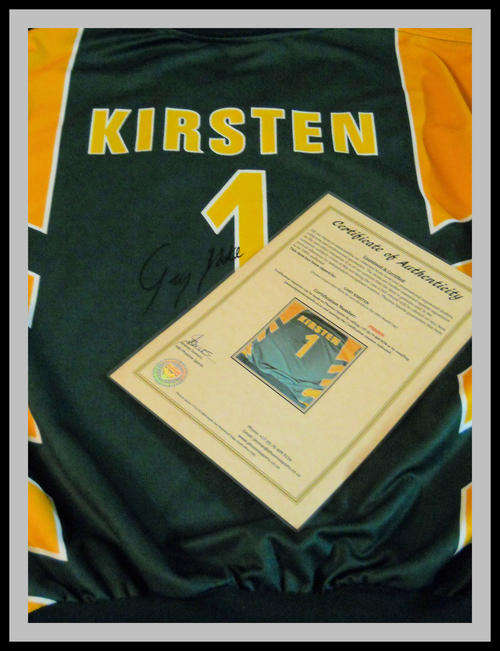 GARY KIRSTEN SIGNED MATCH WORN SHIRT WITH COA
